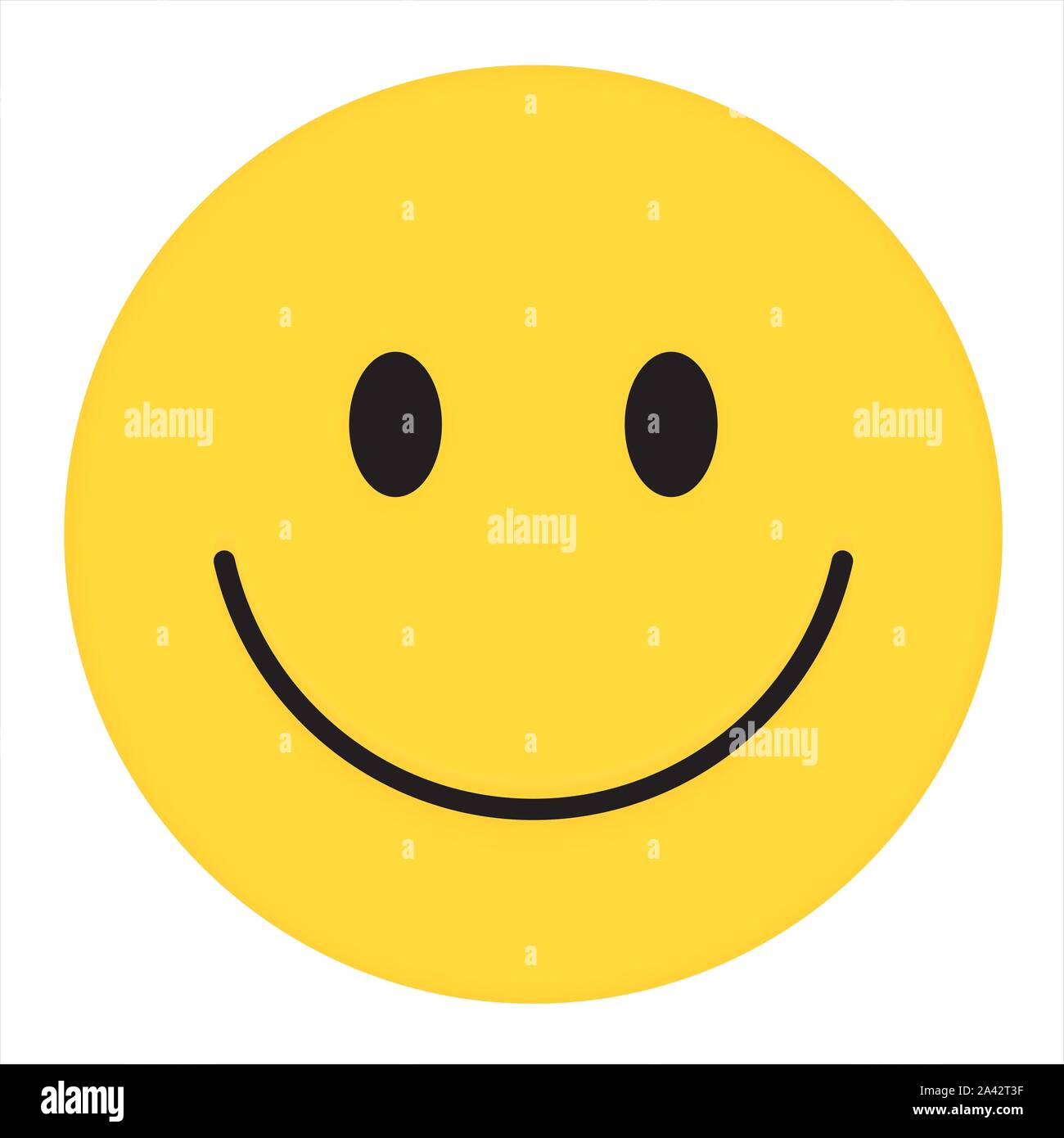 Icona emoji faccina sorridente. Vettore icona giallo. Illustrazione Vettoriale