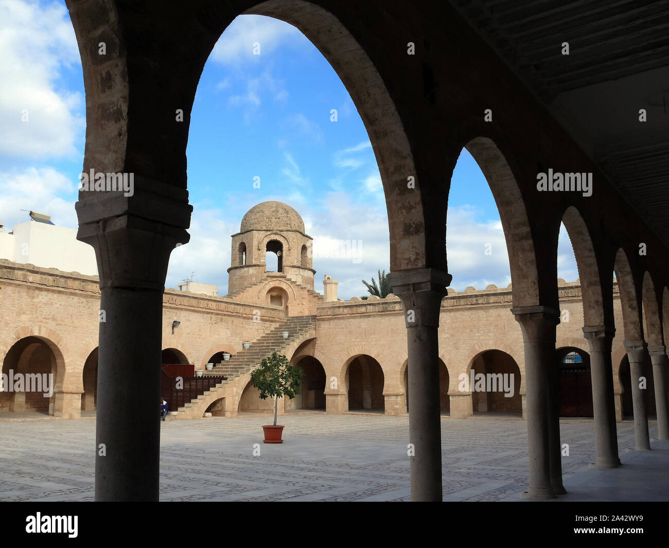 Grande Moschea, Grande Mosquée De Sousse, Sousse O Sousa, Tunisia, Nord Africa Foto Stock