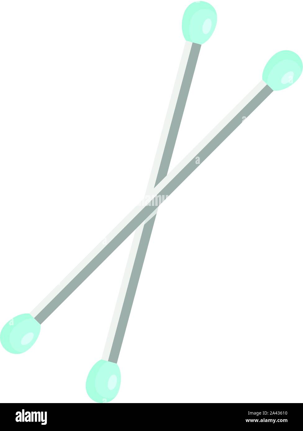 Laboratorio forense bastoni icona. Illustrazione piana del laboratorio forense bastoni icona vettoriali per il web design Illustrazione Vettoriale