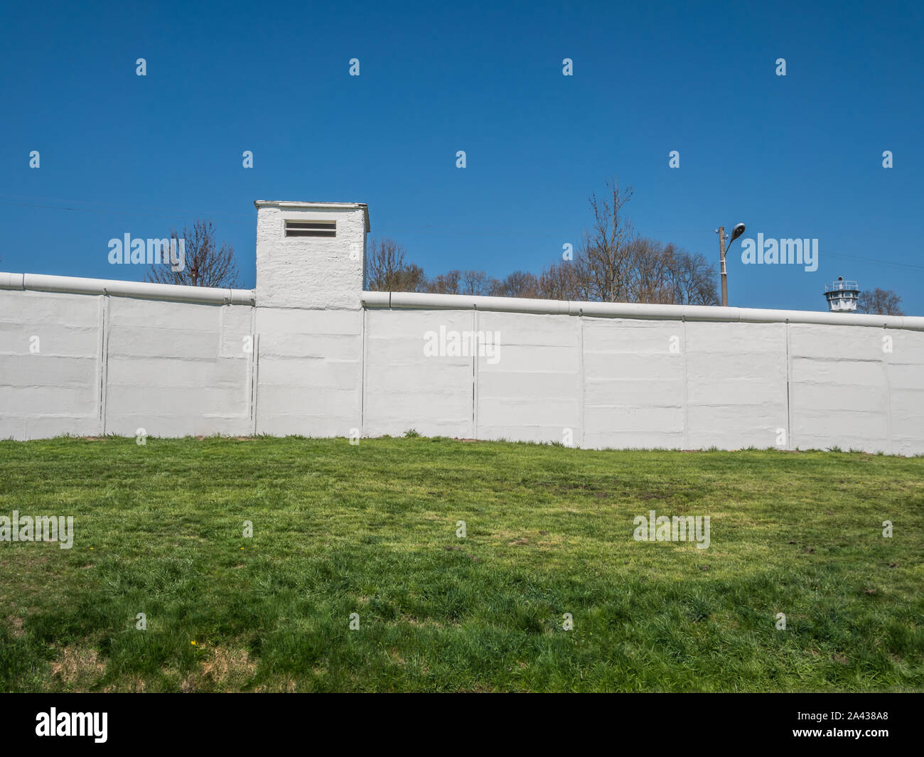 Muro di confine tra Est e Germania Ovest Foto Stock