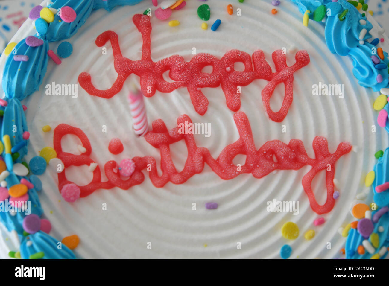 Torta di compleanno Foto Stock