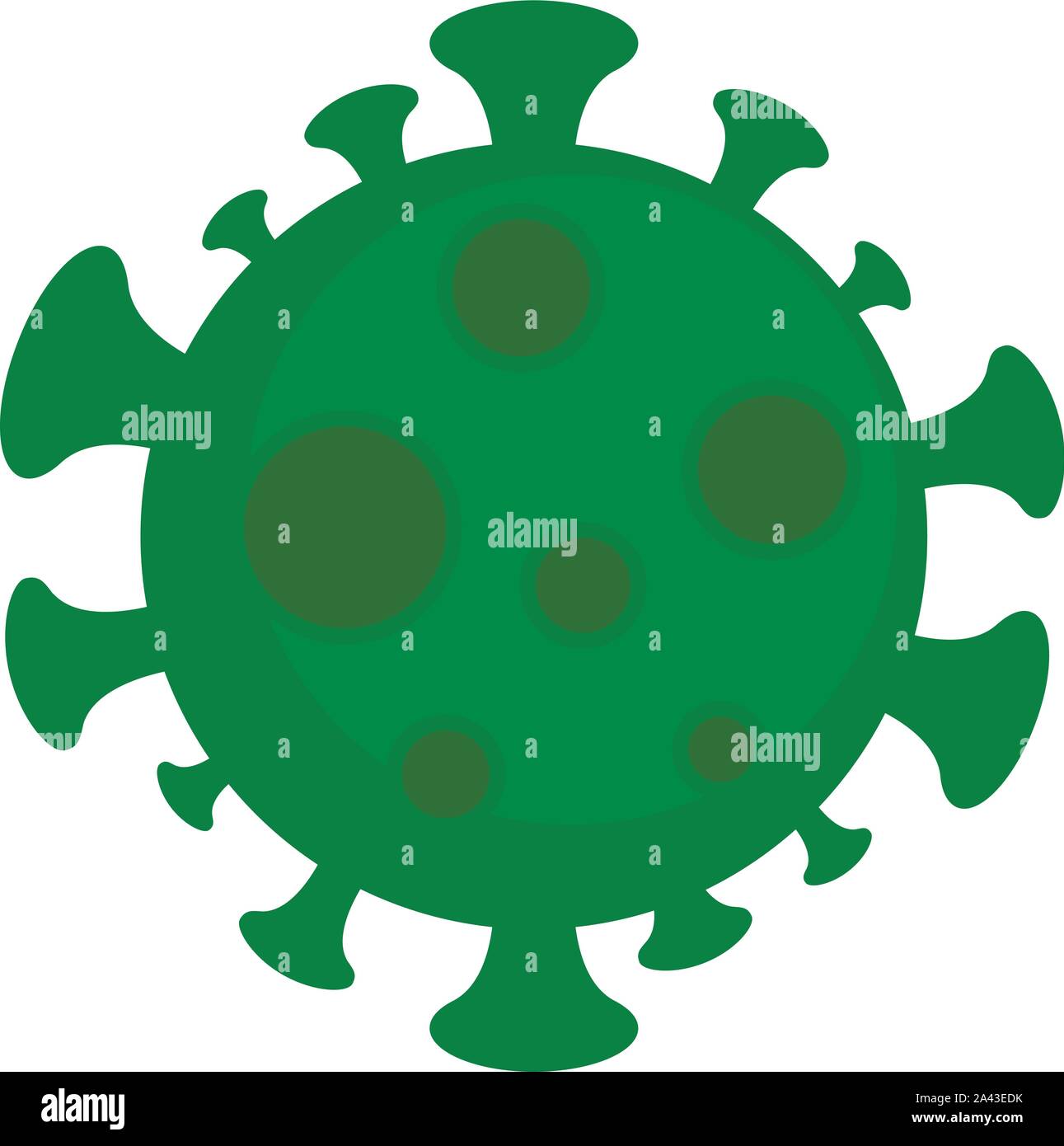 Zika virus icona del microscopio. Illustrazione piana di zika microscopio virus icona vettore per il web design Illustrazione Vettoriale