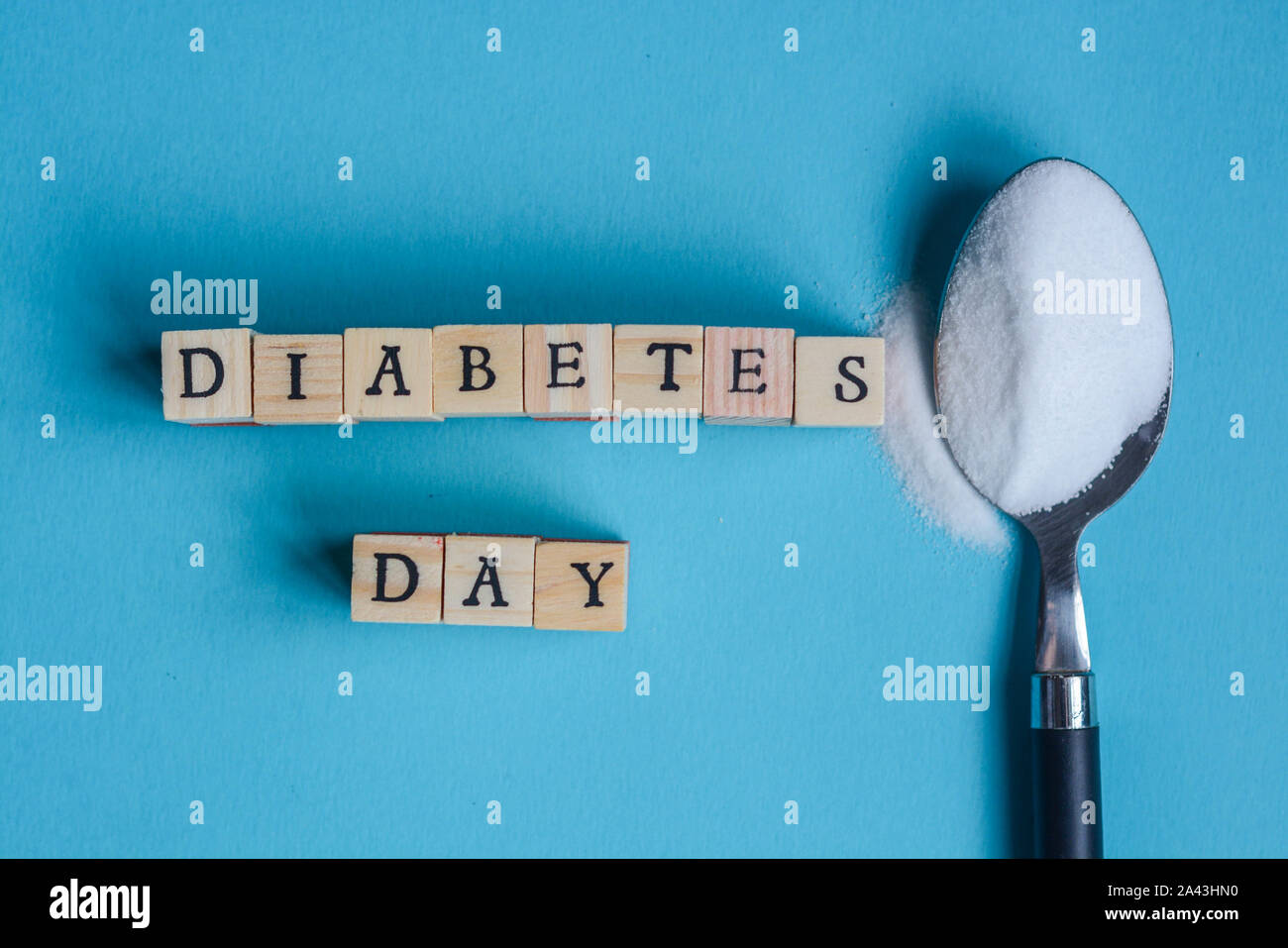 Rappresentazione creativa del concetto di diabete Foto Stock