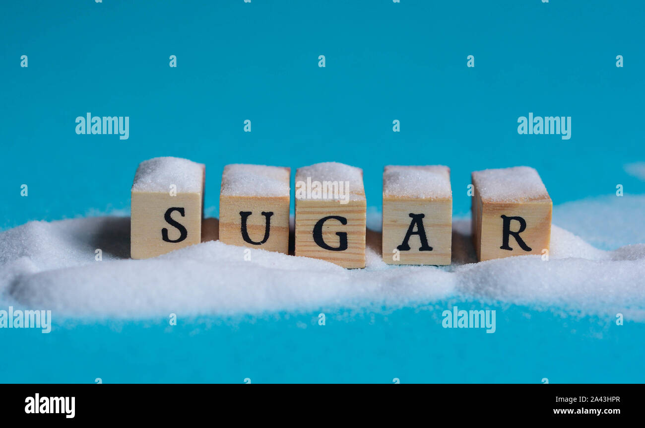 Rappresentazione creativa del concetto di diabete Foto Stock