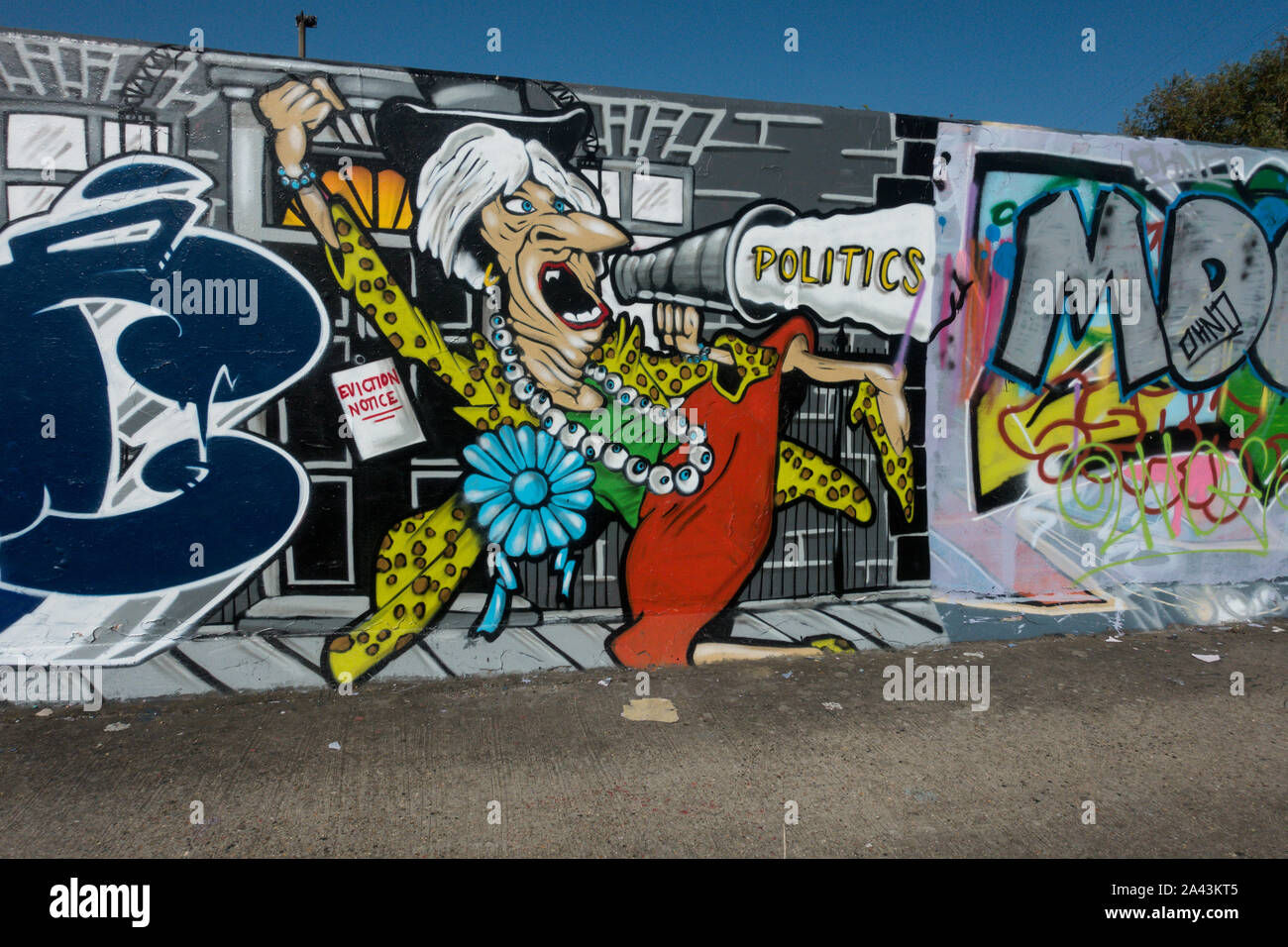 Londra arte dei graffiti Foto Stock