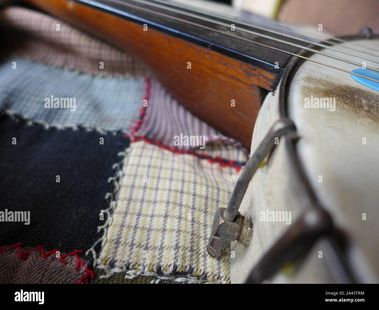 Antiquariato closeup banjo Foto Stock