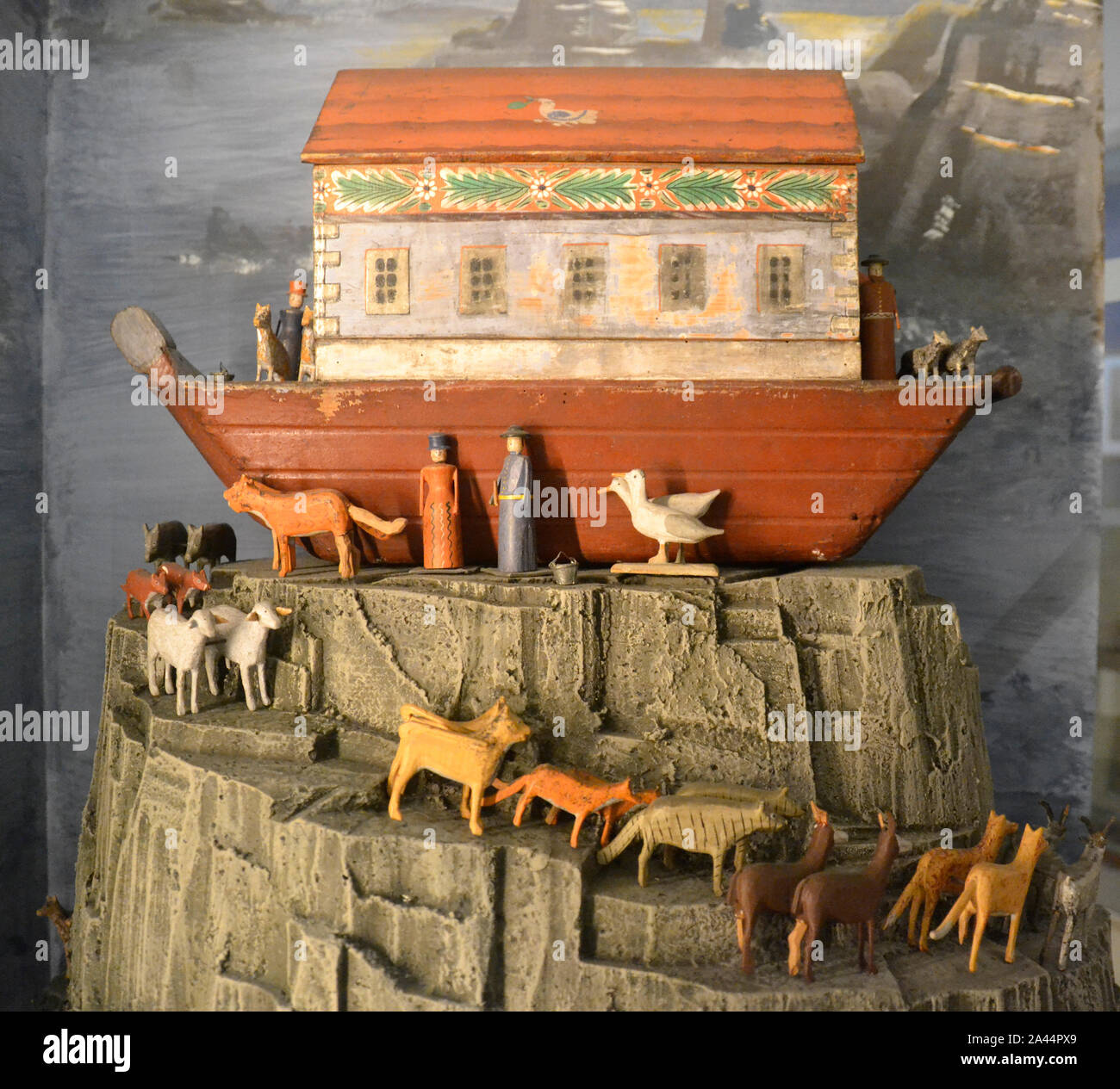 Noahs Ark nell'infanzia Gallery Hollytrees Museum, il parco del castello, Colchester, Essex, Regno Unito Foto Stock