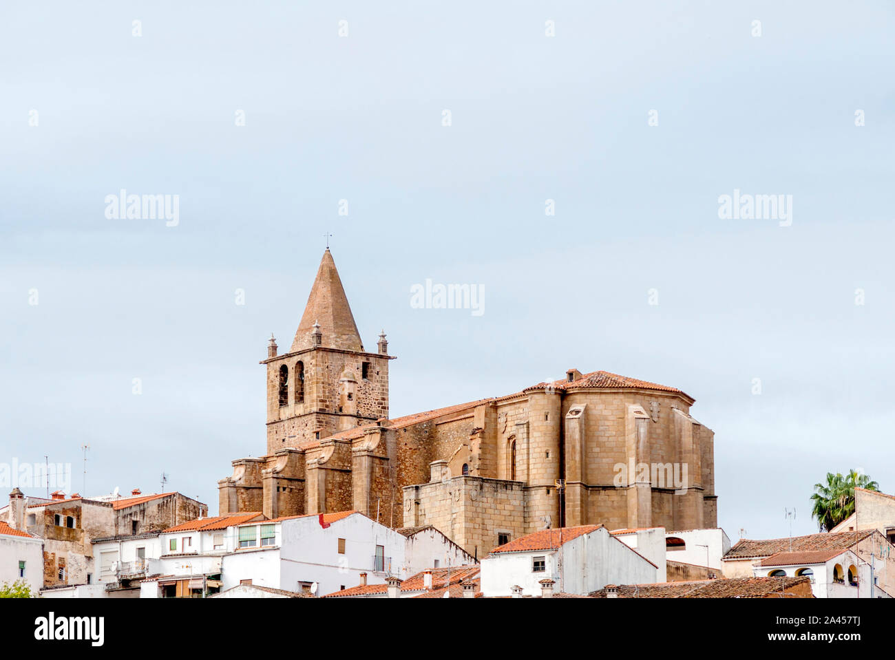 La Iglesia de Santiago de los Caballeros. Ciudad de Cáceres. Extremadura. España. Foto Stock
