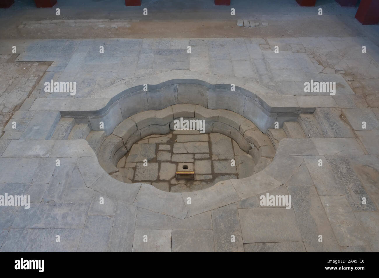 Reliquia storica piscina di balneazione di Yang Guifei nel codolo Huaqing Palace, Xian Cina Foto Stock