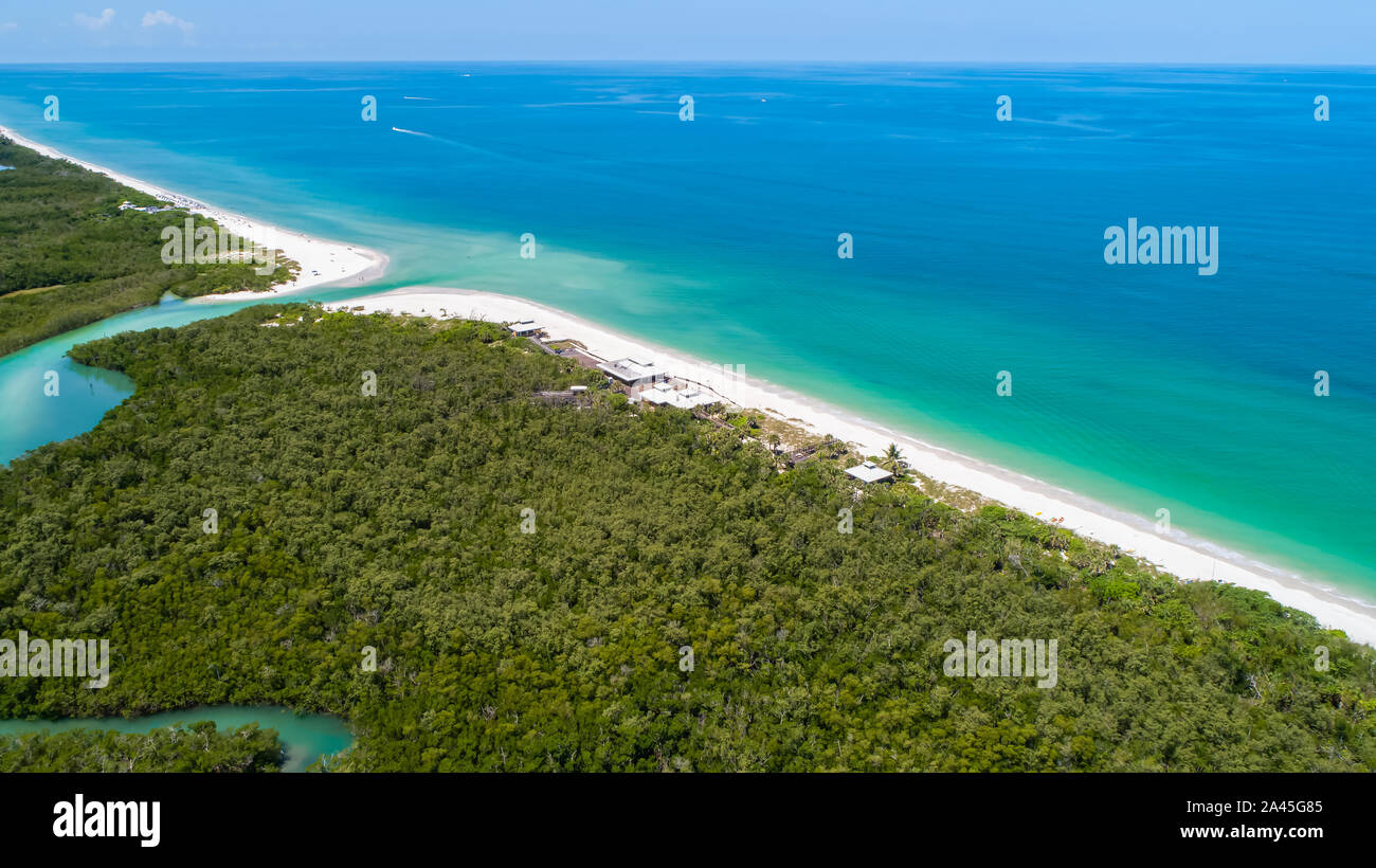 Pelican Bay area di Napoli nel sud-ovest della Florida vicino a Fort Myers e Marco Island, destinazione popolare per benestanti di persone che vivono negli Stati Uniti Foto Stock