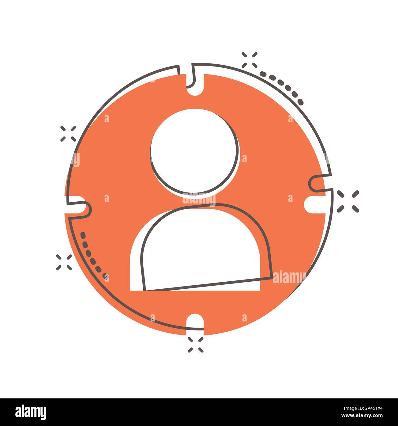 Vector cartoon pubblico target icona in stile fumetto. Target Marketing il concetto di strategia illustrazione pittogramma. Aim su persone effetto splash concept. Illustrazione Vettoriale