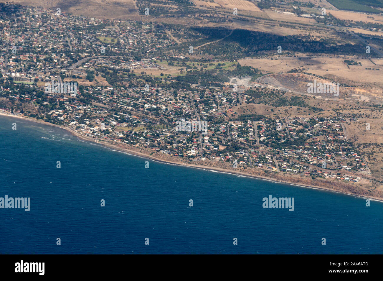 San Marino un elegante sobborgo, rivolto verso l'Oceano del Sud costa vicino Adelaide nel South Australia Foto Stock