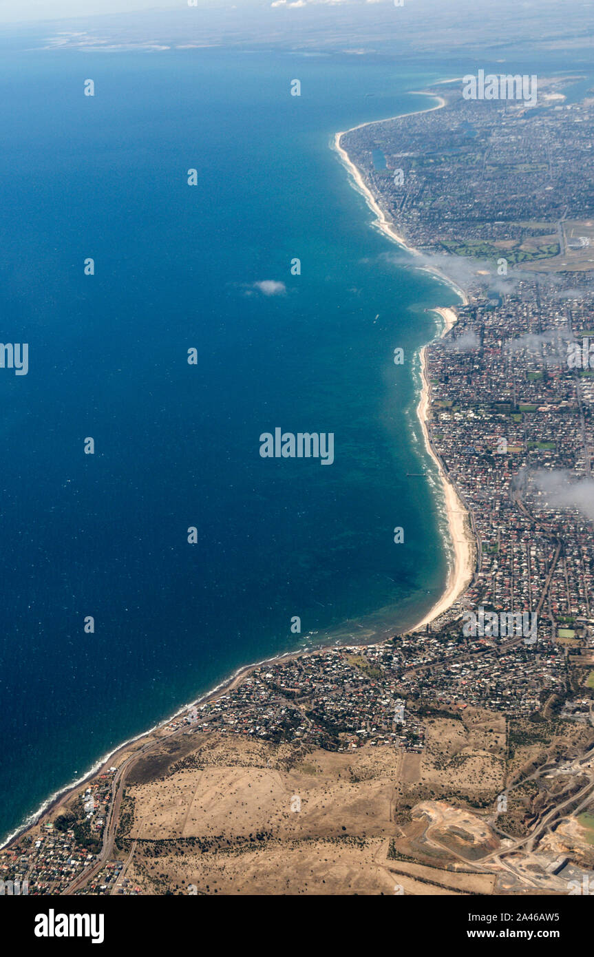 San Marino un elegante sobborgo, rivolto verso l'Oceano del Sud costa vicino Adelaide nel South Australia Foto Stock