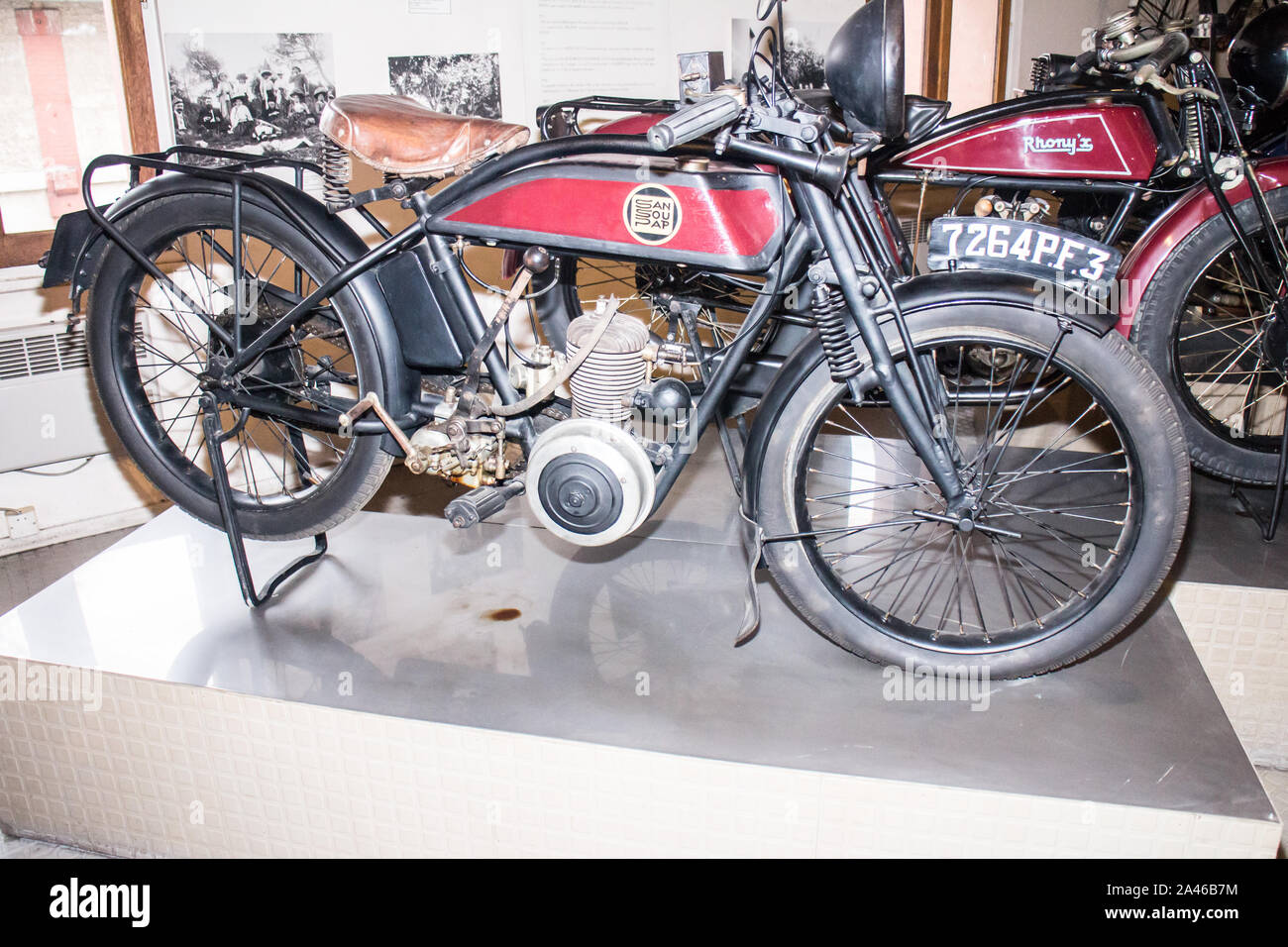 Marsiglia (Francia) Musée de la moto - Motorcycle Museum ; Sansoupap (Francese) Foto Stock
