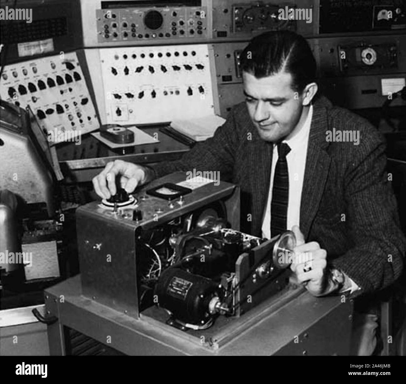 Cinquantesimo anniversario della prima immagine digitale contrassegnati Foto Stock