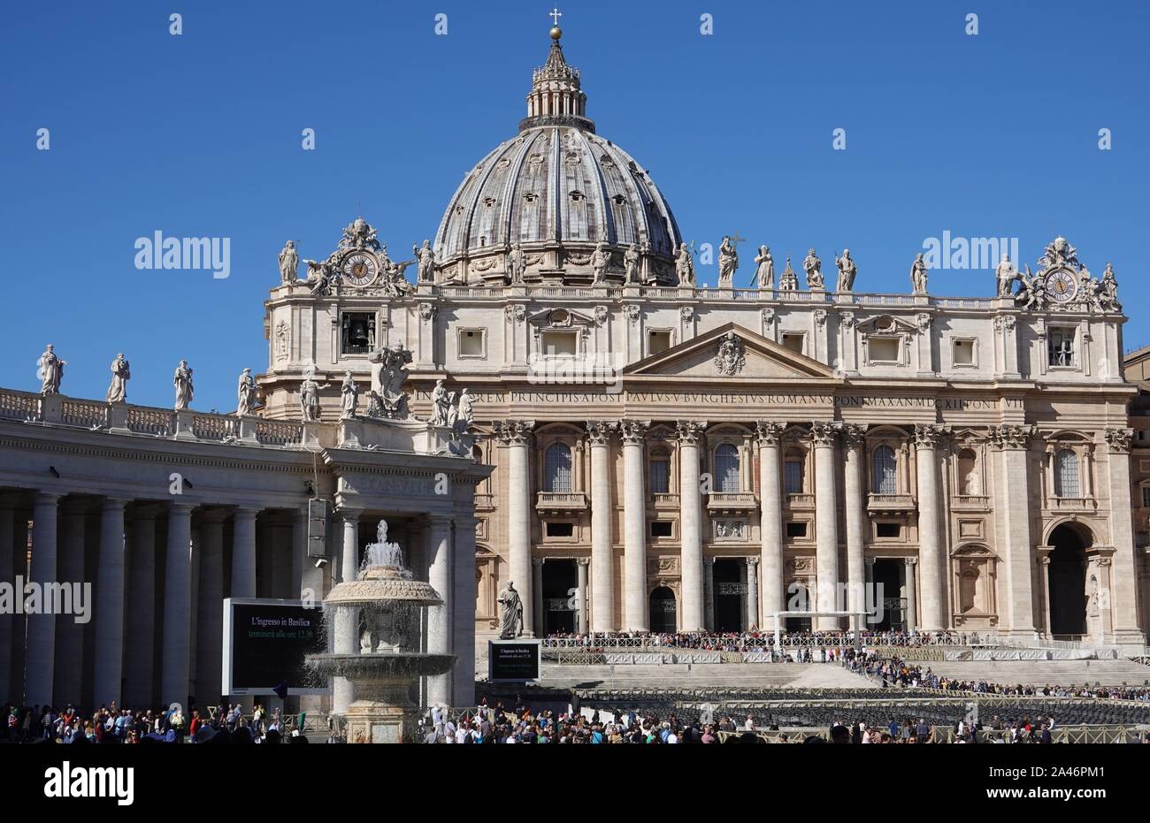 La Basilica di San Pietro in Roma, Italia Foto Stock
