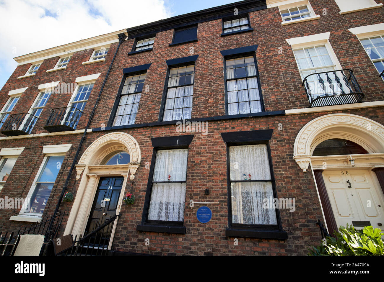 33 speranza st georgiano la casa di John Swire e john samuel swire del gruppo swire Liverpool England Regno Unito Foto Stock