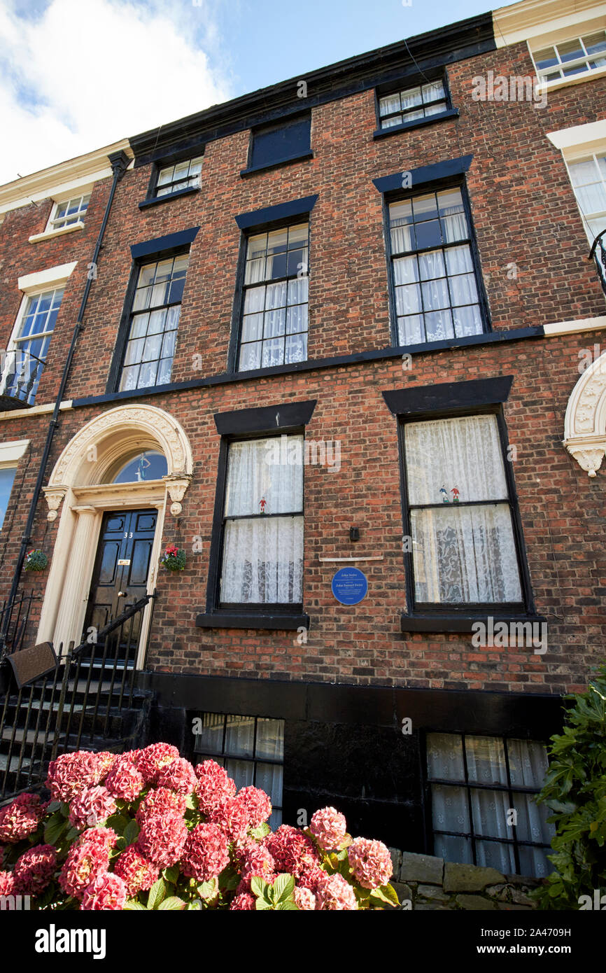 33 speranza st georgiano la casa di John Swire e john samuel swire del gruppo swire Liverpool England Regno Unito Foto Stock