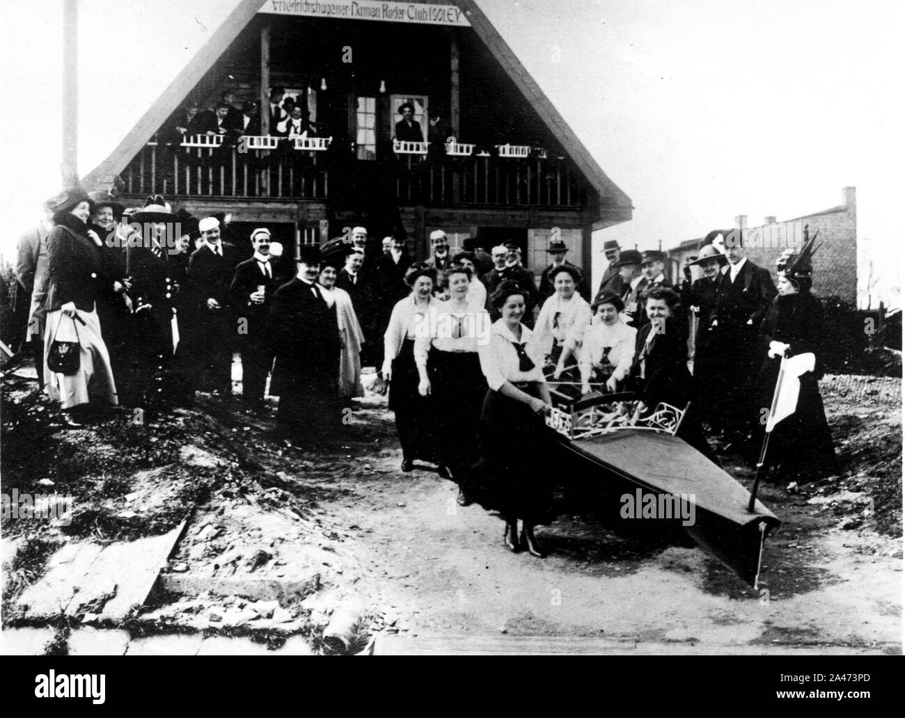 FDRC 1907 5 21 Aprile 1912 Einweihung des neuen Bootshauses Kopie. Foto Stock