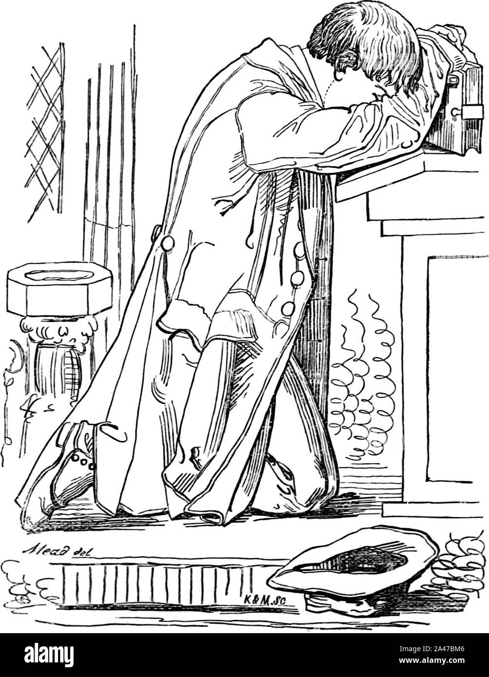 Finis-School giorni a rugby-1872-0431. Foto Stock