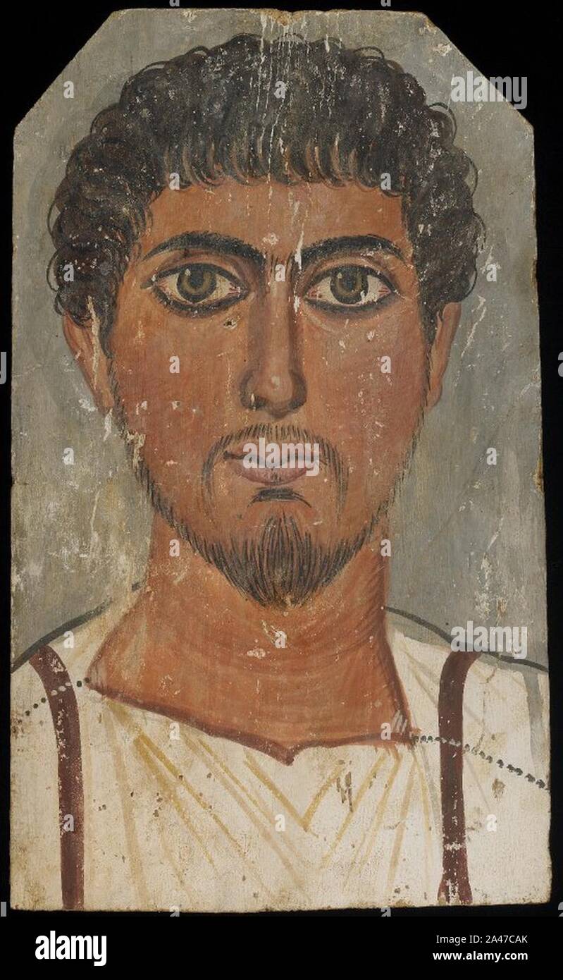 Mummia Fayum ritratto (inizio del II secolo) - Foto Stock