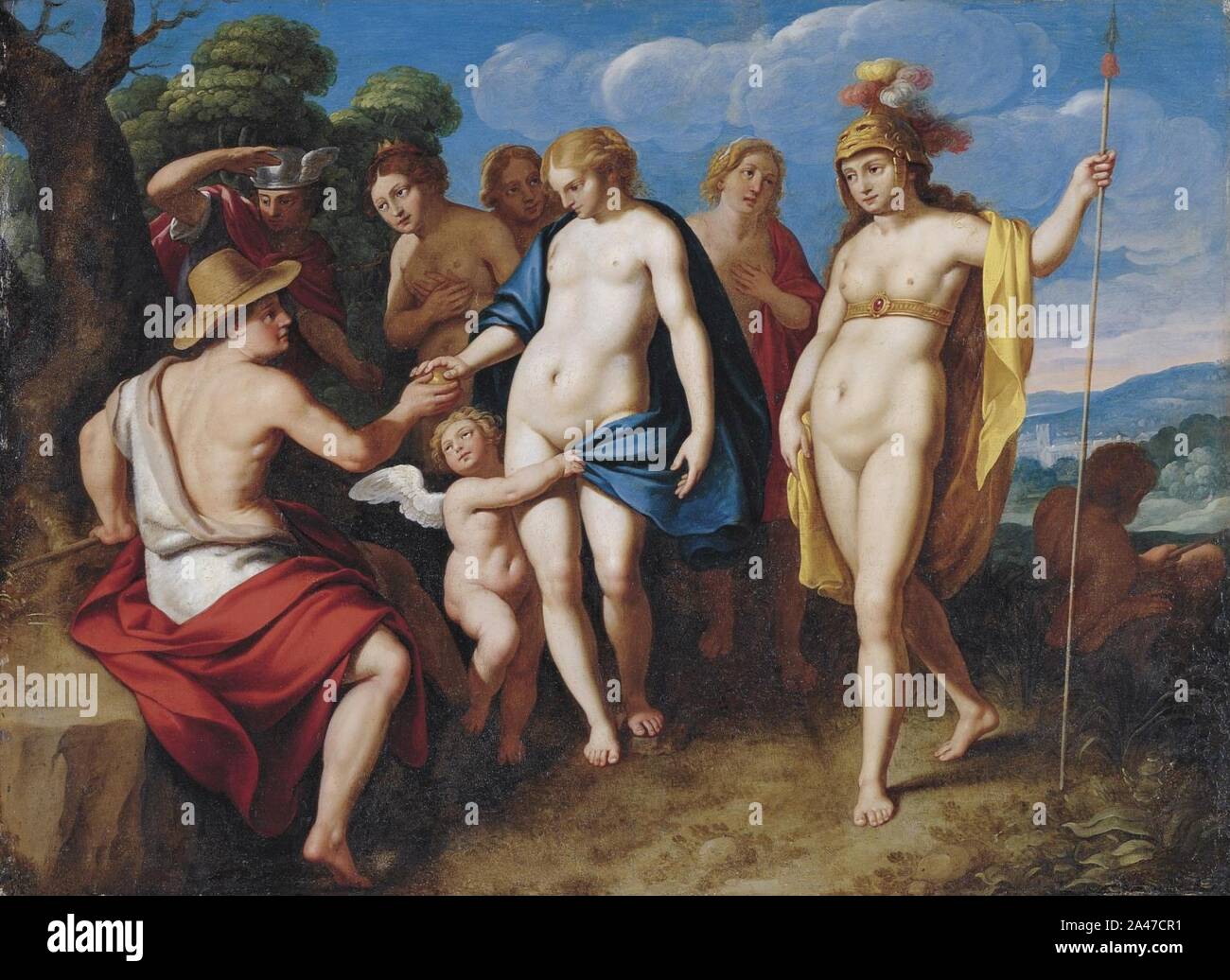 Scuola Fiamminga - La sentenza di Parigi. Foto Stock