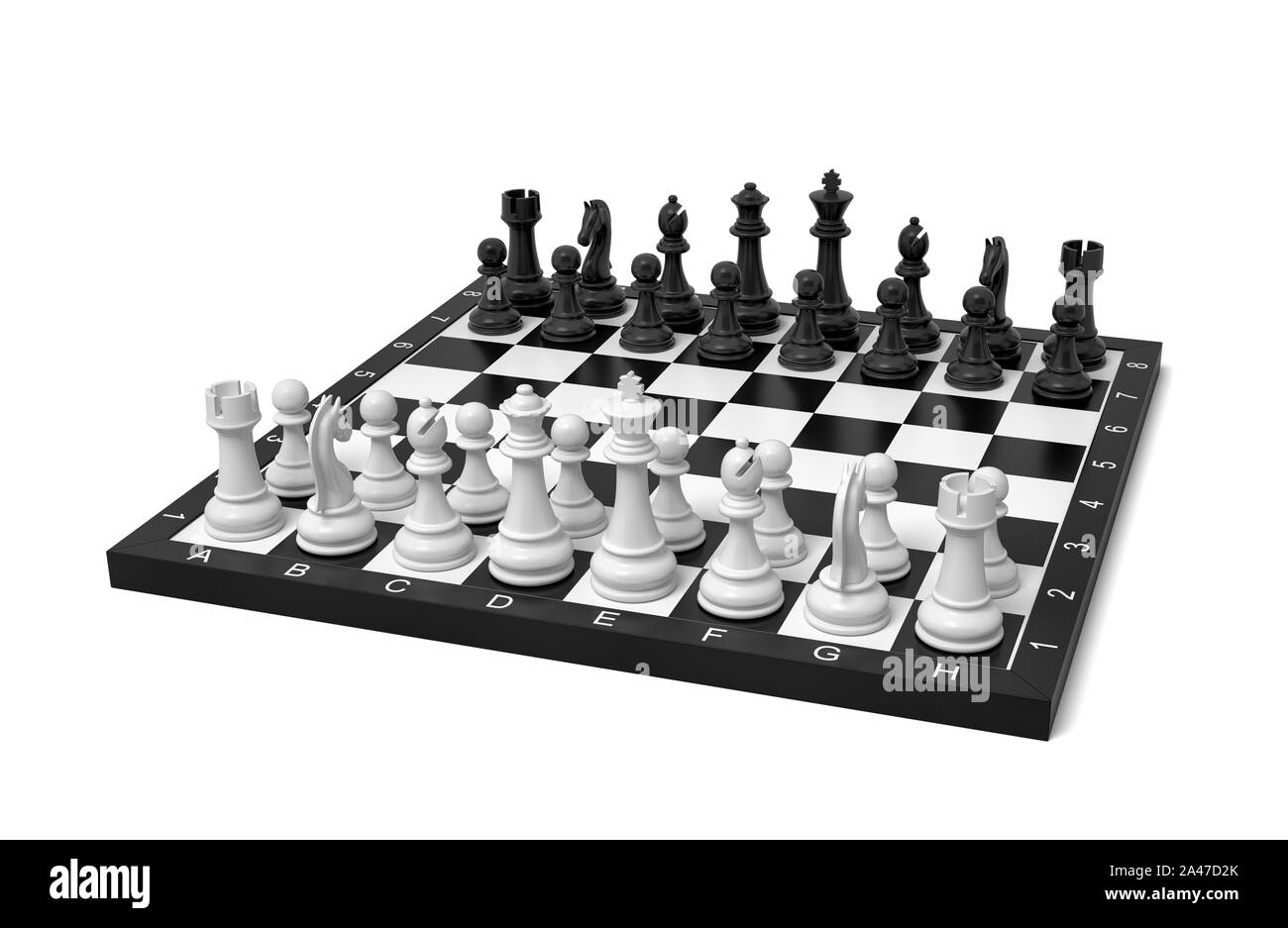 Posizione iniziale di scacchi Immagini senza sfondo e Foto Stock ritagliate  - Alamy