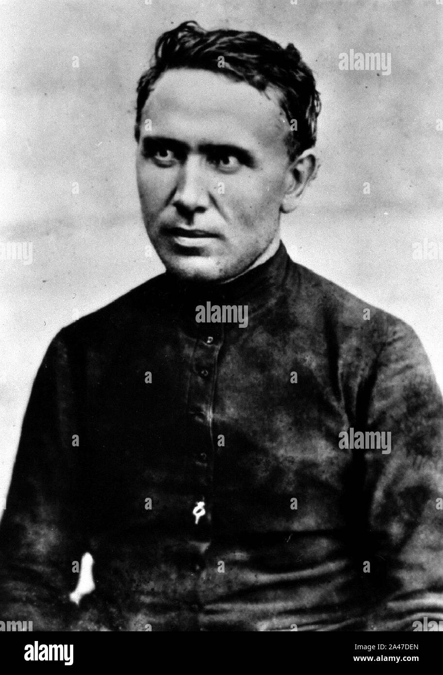 Padre Damien nel 1873. Foto Stock