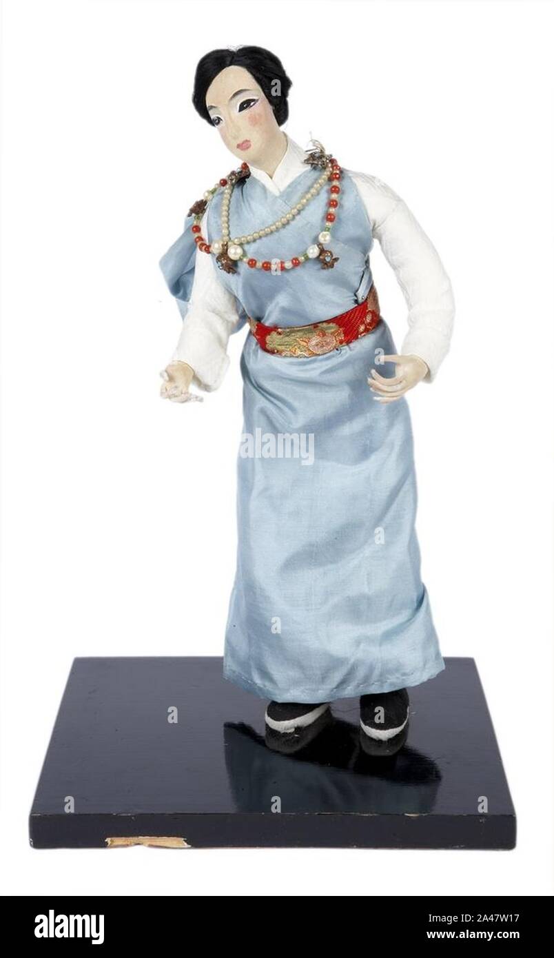 "Femmina" Lepcha bambola donata agli Stati Uniti dalla speranza Cooke, Regina del Sikkim. Foto Stock