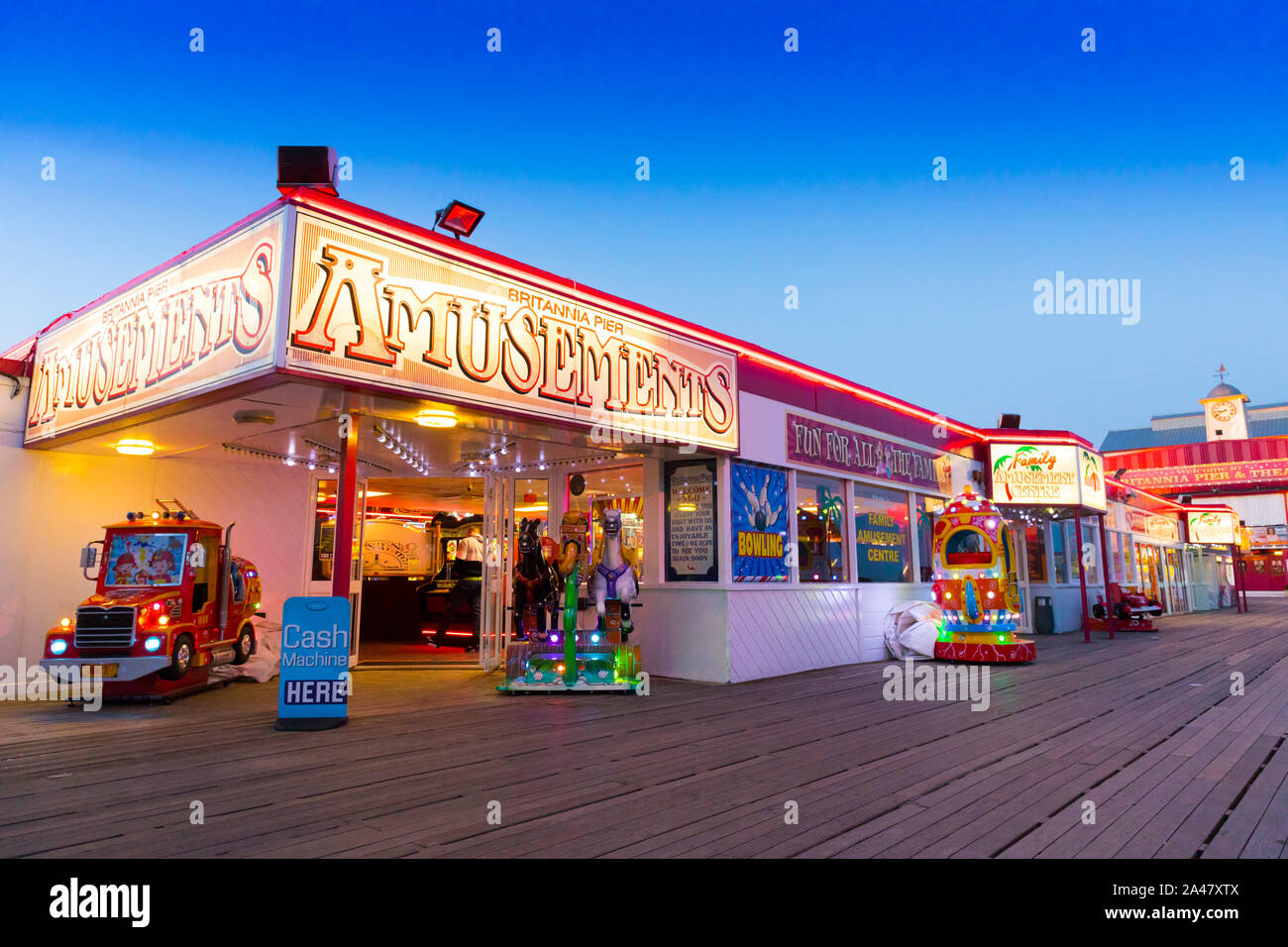 Great Yarmouth divertimento arcade, Norfolk, Regno Unito Foto Stock