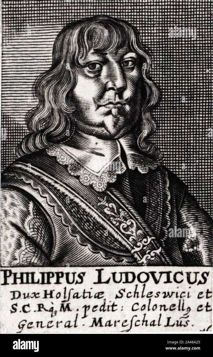 Filip Ludwik (Schleswig-Holstein-Sonderburg-Wiesenburg). Foto Stock