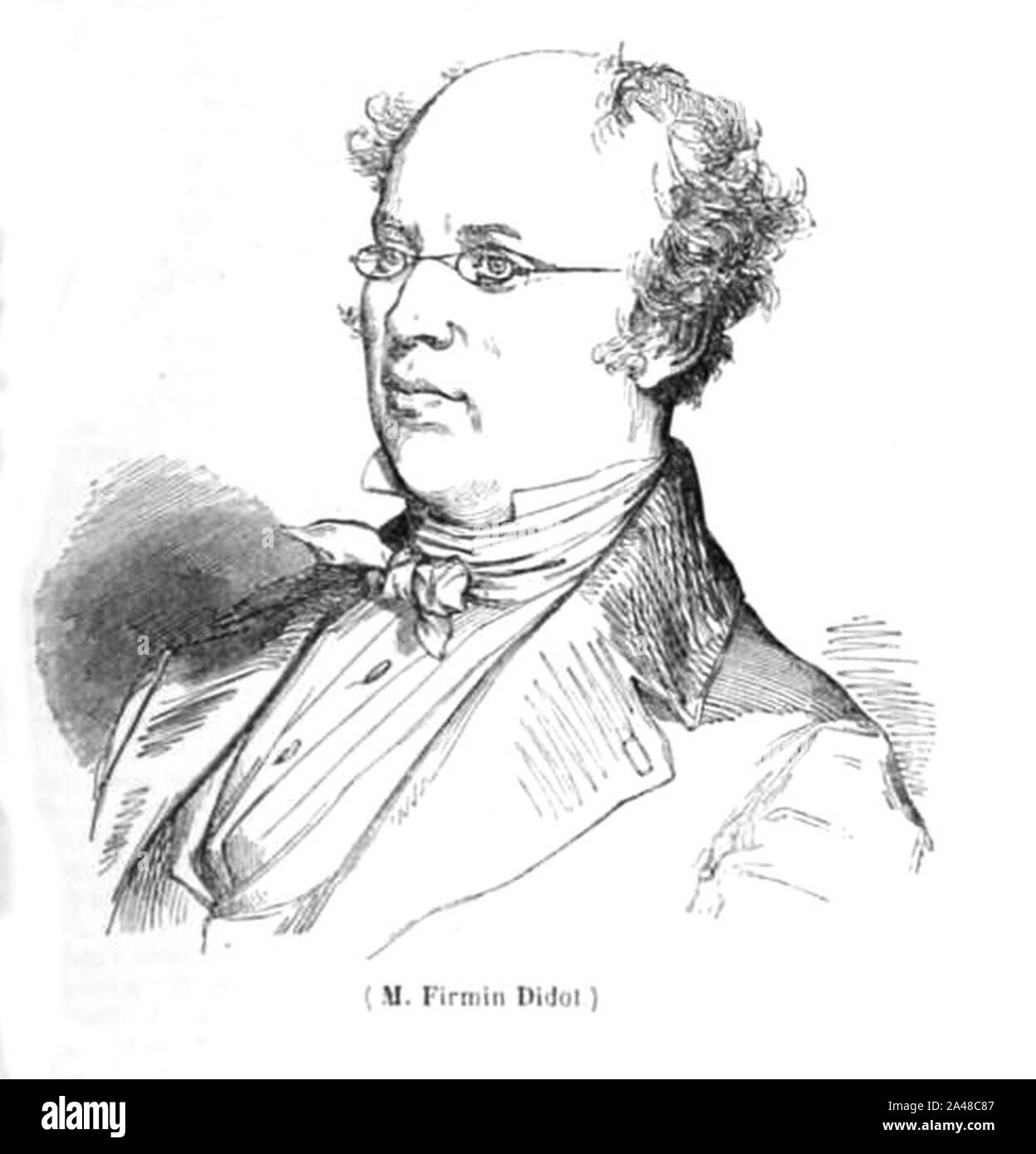 Firmin Didot ritratto. Foto Stock