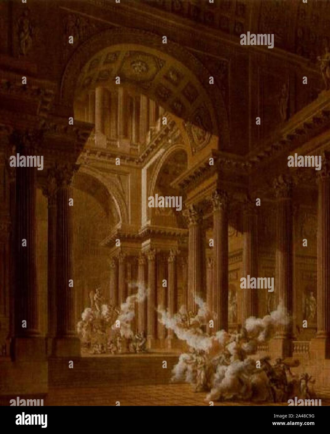 Firmin Perlin - Sacrificio dans le temple de l'Amour. Foto Stock