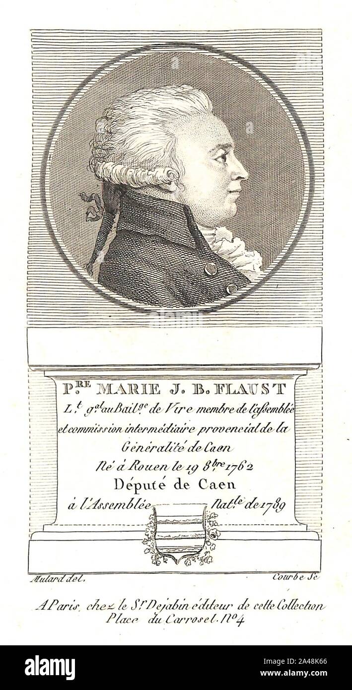 Flaust Pierre Marie Jean-Baptiste. Foto Stock