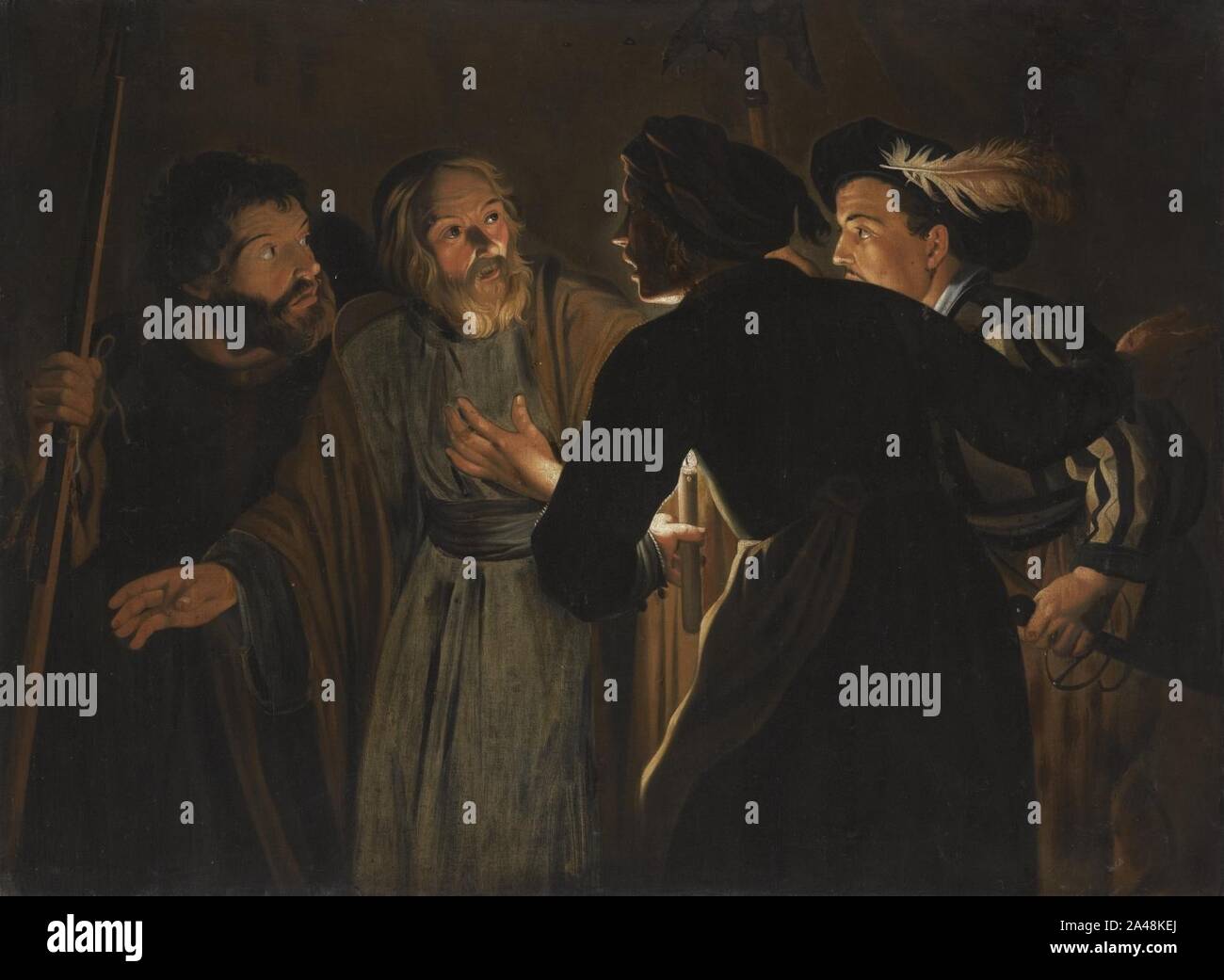 Fiammingo la negazione di San Pietro. Foto Stock