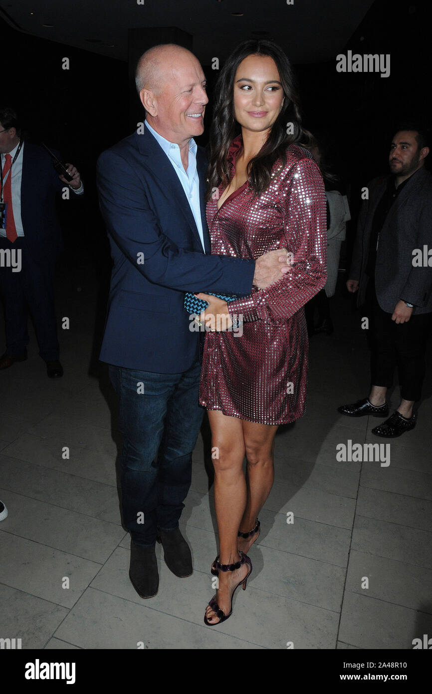 11 Ottobre 2019 - New York New York - Bruce Willis, Emma Heming Willis. 'Motherless Brooklyn' Premiere durante la 57a New York Film Festival. Photo credit: AdMedia/Mediapunch Foto Stock