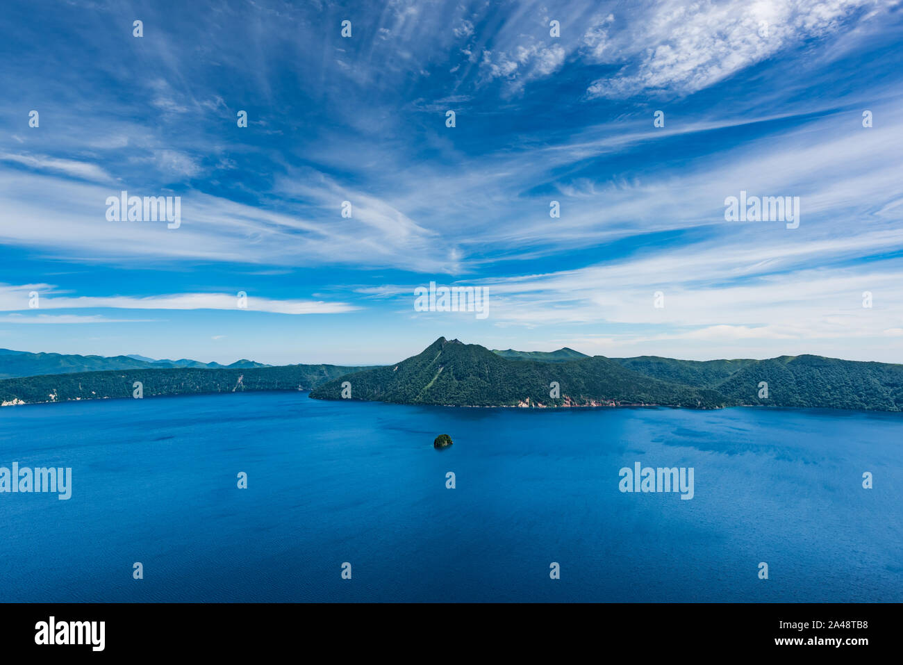 Lago Mashu,Akan Parco Nazionale,Mashu-ko, Hokkaido, Giappone Foto Stock