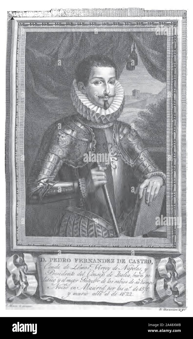 Pedro Fernandez de Castro. Foto Stock