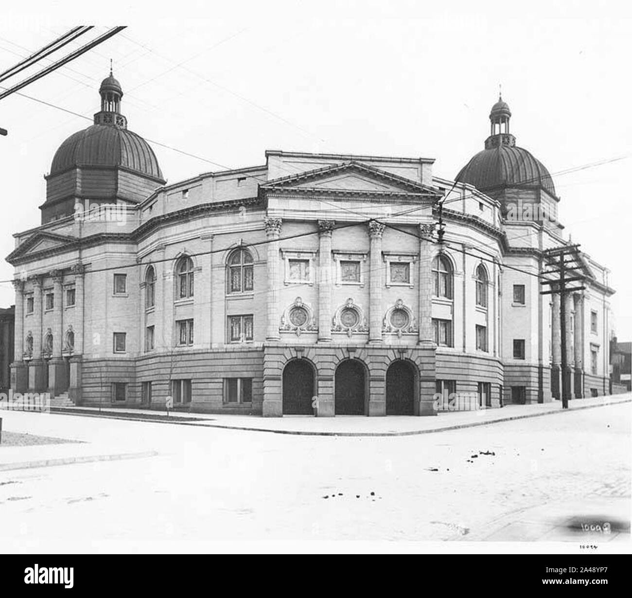 La prima Chiesa Presbiteriana, angolo sud-est di 7th Ave e la molla St, Seattle (CURTIS 290). Foto Stock