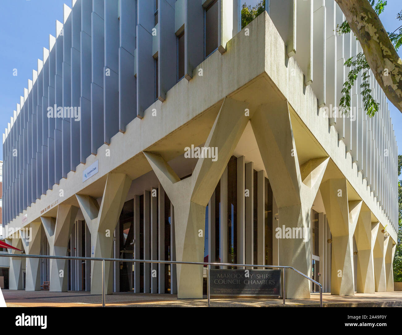 La Sunshine Coast consiglio regionale degli uffici di Maroochy Shire Council sulla costa del sole del sud est Queensland, Australia. Foto Stock