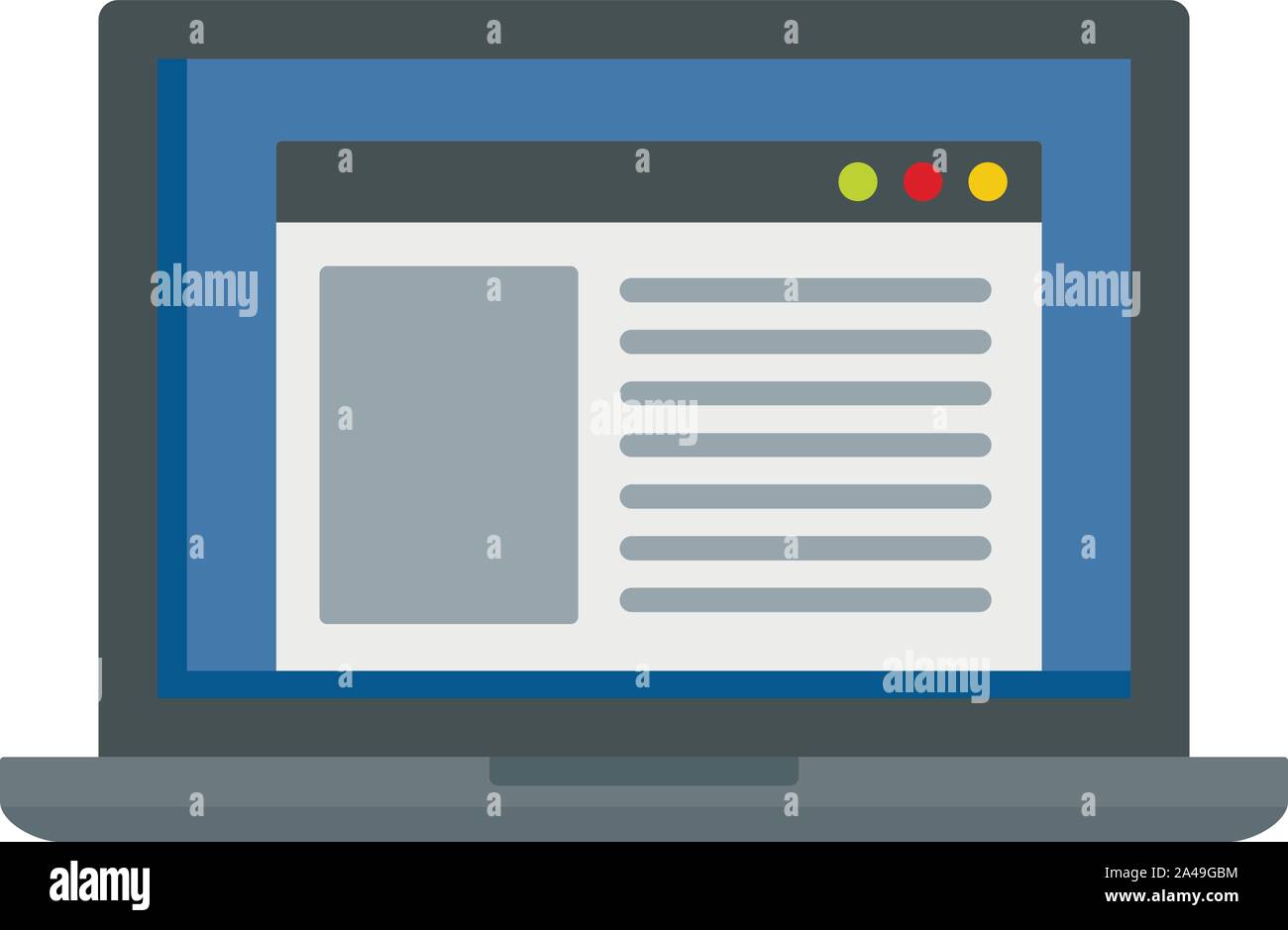 Computer virtuale icona di apprendimento. Illustrazione piana del computer virtuale di apprendimento icona vettoriali per il web design Illustrazione Vettoriale