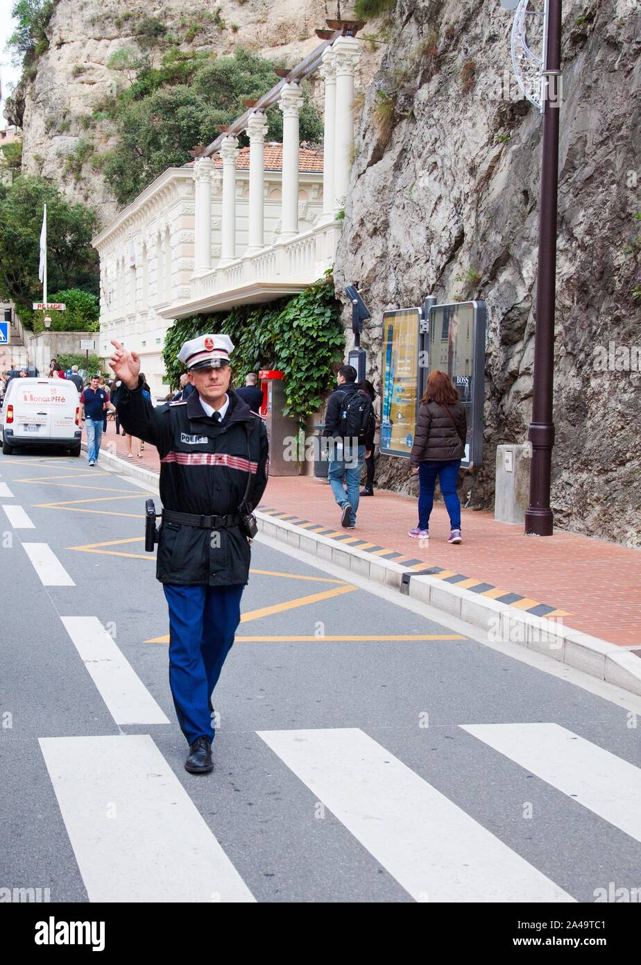 La polizia di Monte Carlo, il Principato di Monaco. Foto Jeppe Gustafsson Foto Stock