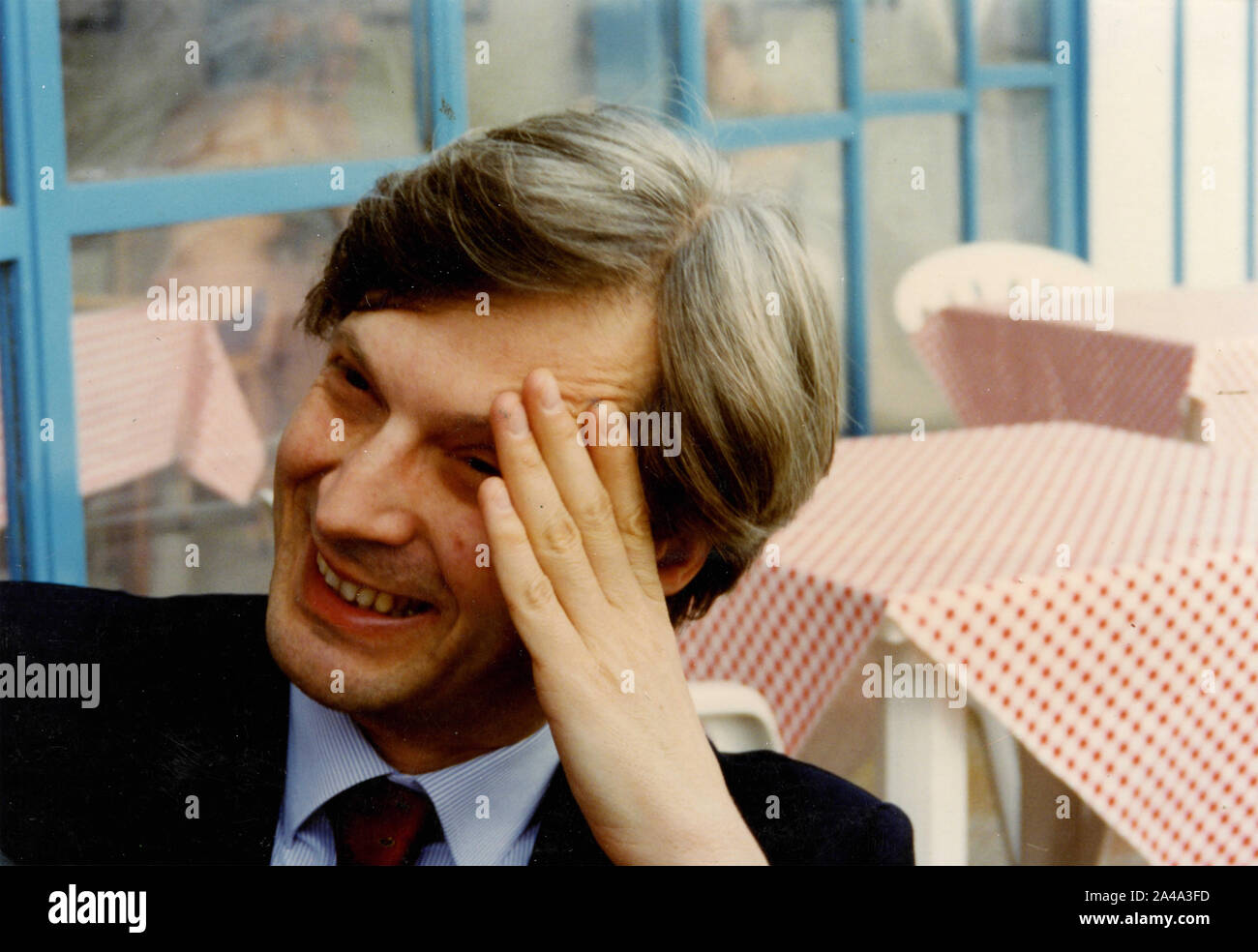 Arte italiana critico Vittorio Sgarbi, degli anni ottanta Foto Stock