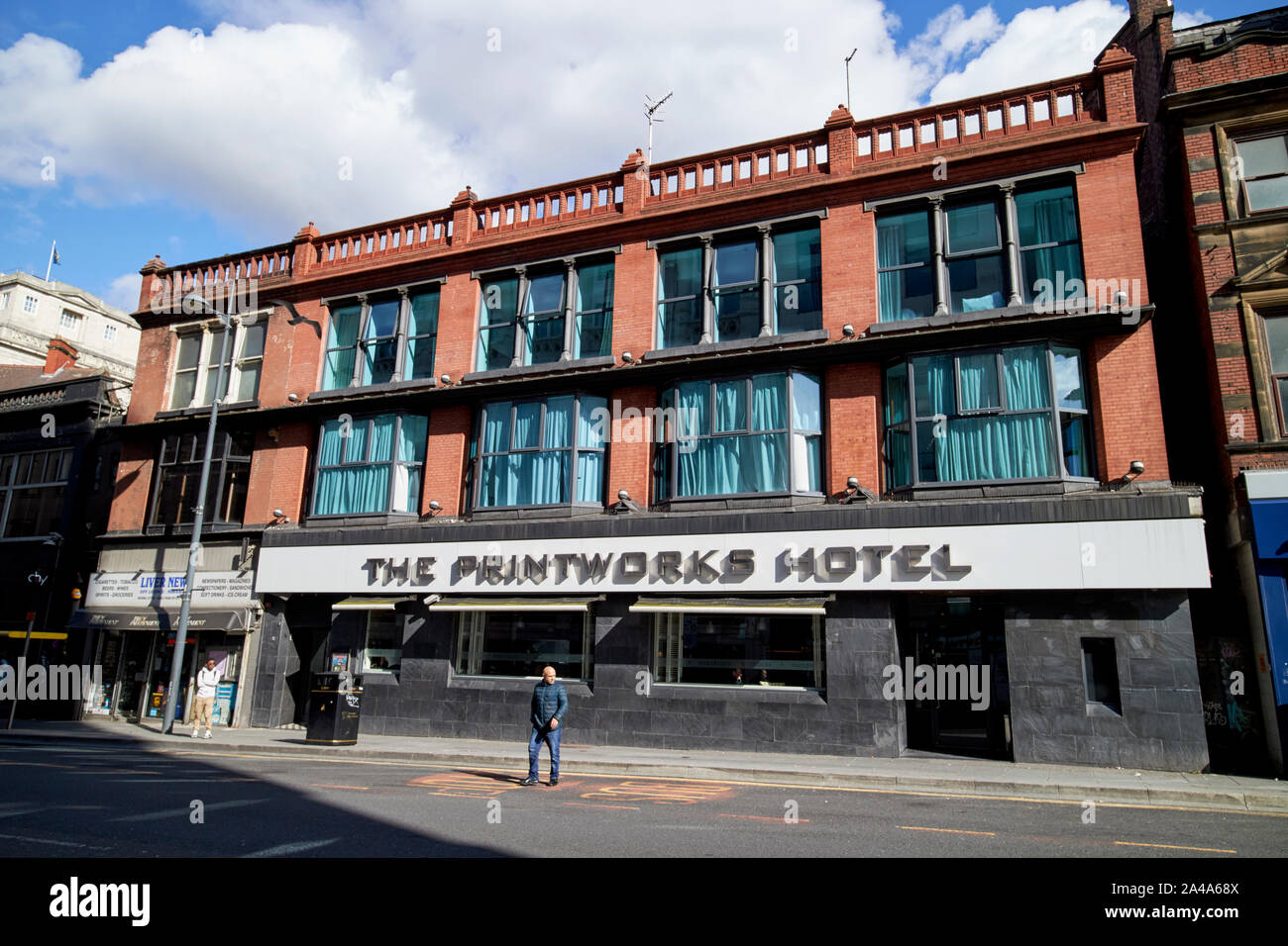 Il printworks hotel Liverpool England Regno Unito Foto Stock