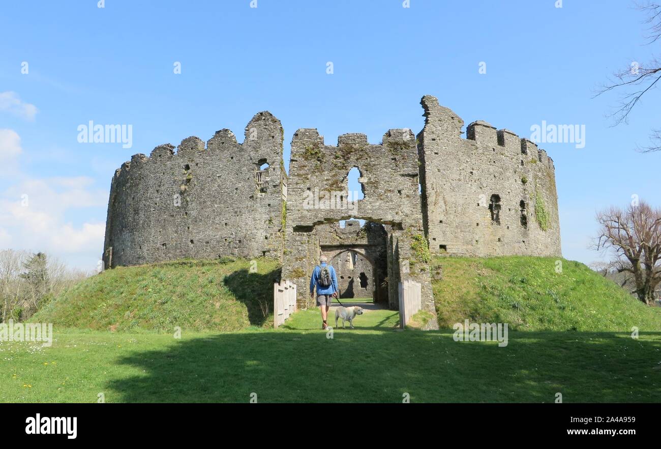 Restormel Castle 190415 Foto Stock