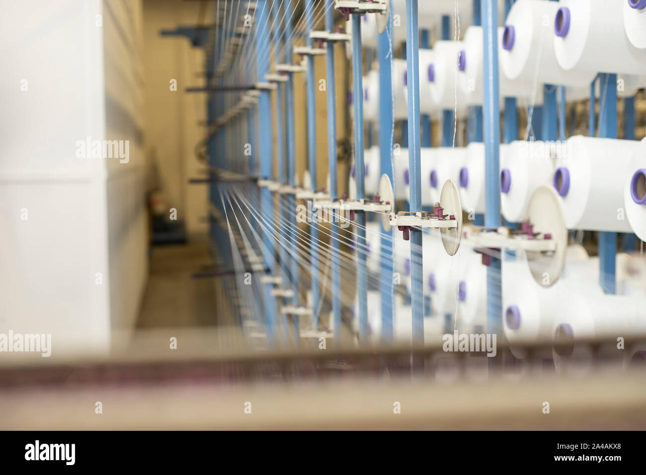 La tessitura del tessuto e macchinari per rivestimento Foto Stock