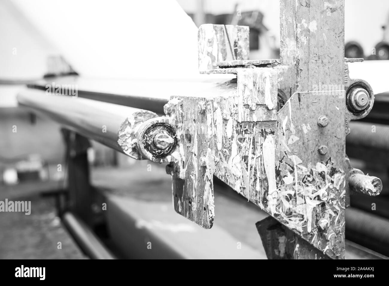 La tessitura del tessuto e macchinari per rivestimento Foto Stock