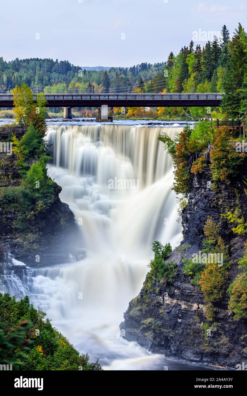 Kakabeka Falls, vicino a Thunder Bay, Ontario, Canada. Foto Stock