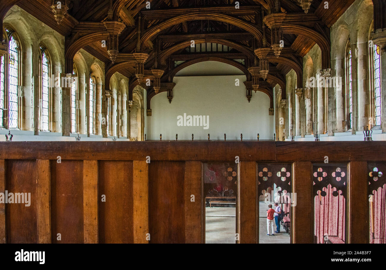 Il 'grande hall a Eltham Palace. Foto Stock