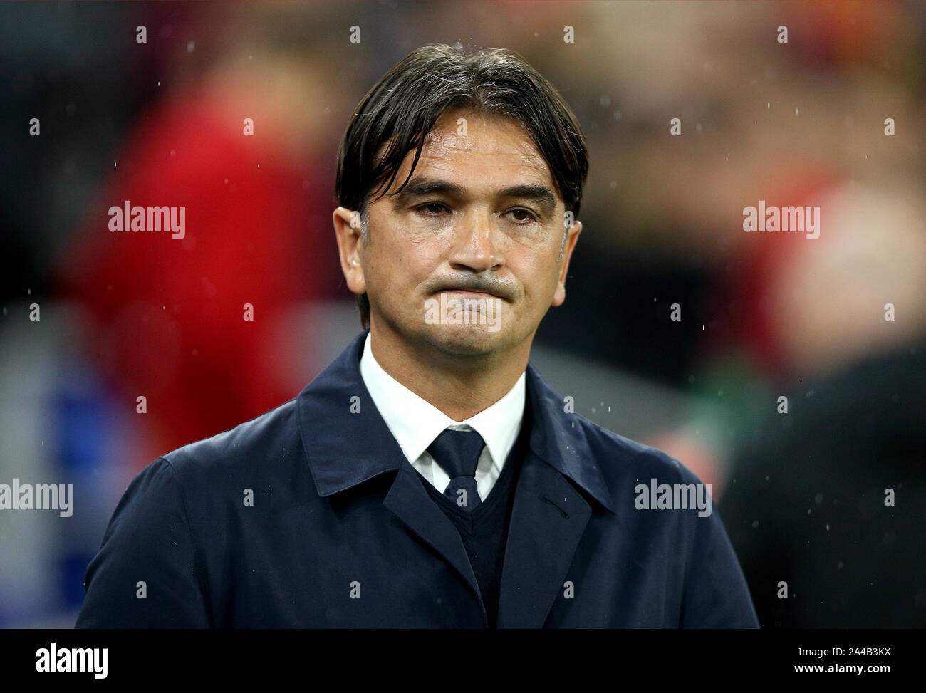 Croazia manager Zlatko Dalic prima di UEFA EURO 2020 partita di qualificazione al Cardiff City Stadium di Cardiff. Foto Stock